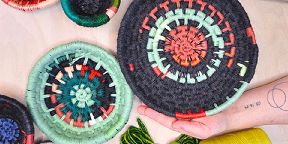 Memory Bowls: Reclaimed Fiber Basket Online Workshop